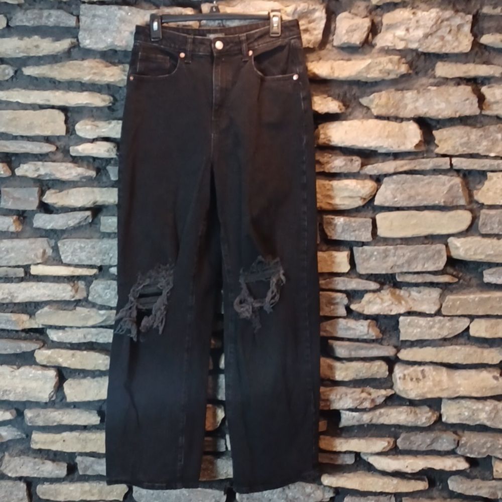 Women's Wild Fable Highest Rise Baggy Jean wide leg distressed sz 6/28R